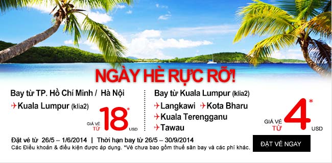 Vé máy bay đi Malaysia giá rẻ